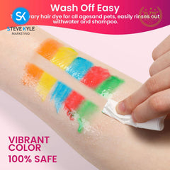 Steve Kyle 10 Color Temporary Hair Chalk Pens Washable Dustless Hair Dye Coloring Set