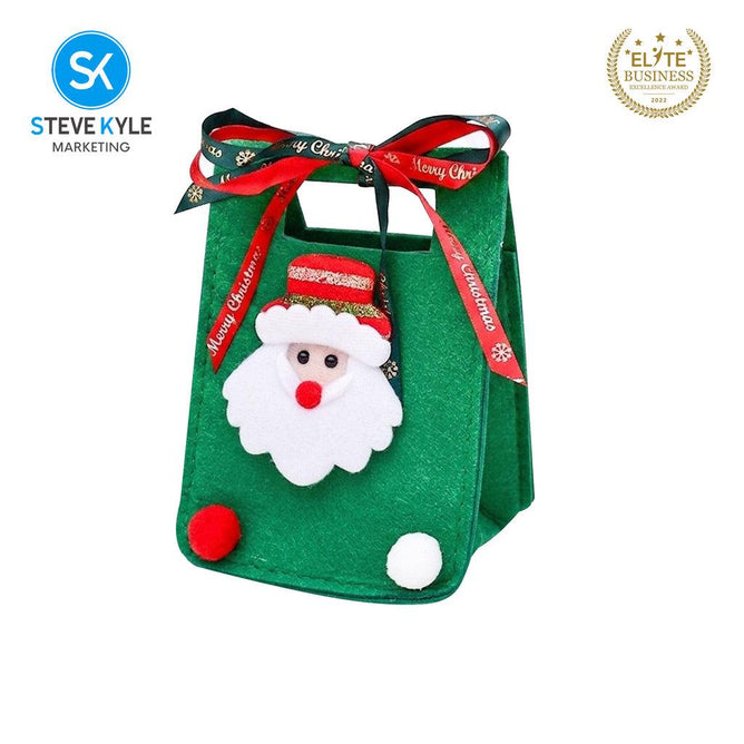 Steve Kyle Festive Christmas Treat Holder with Santa and Tree Design