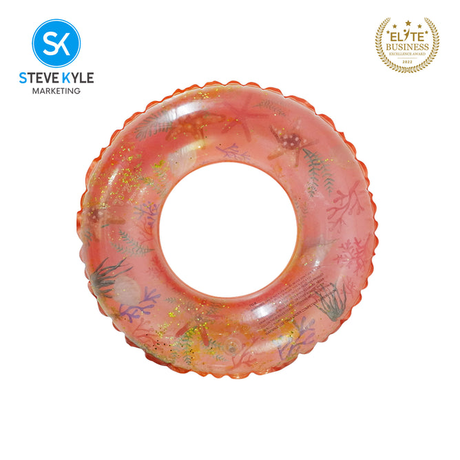 Steve Kyle Inflatable Swim Ring Assorted Cartoon Pattern For Outdoor Water Fun