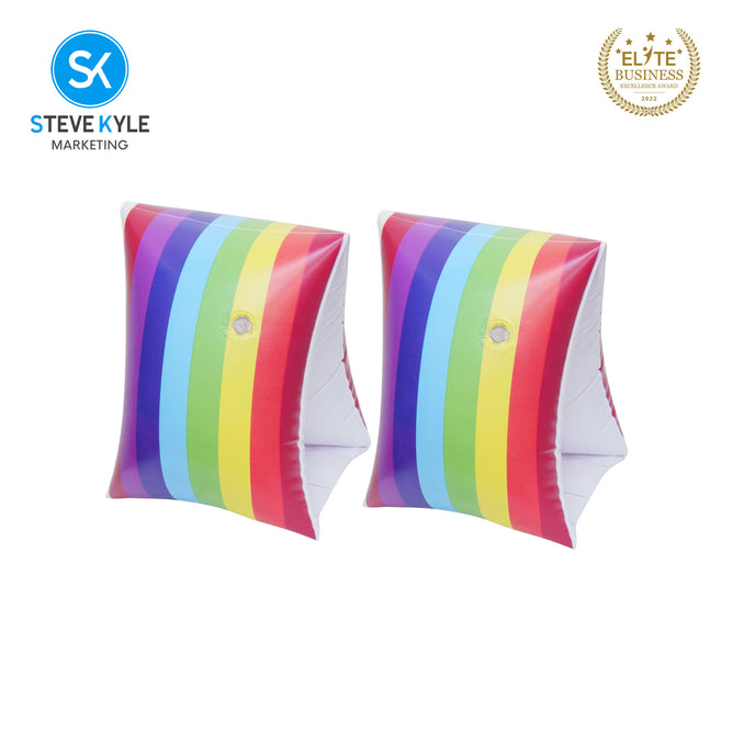 Steve Kyle Inflatable Arm Band Lively Color Floaties For Swimming Outdoor Fun
