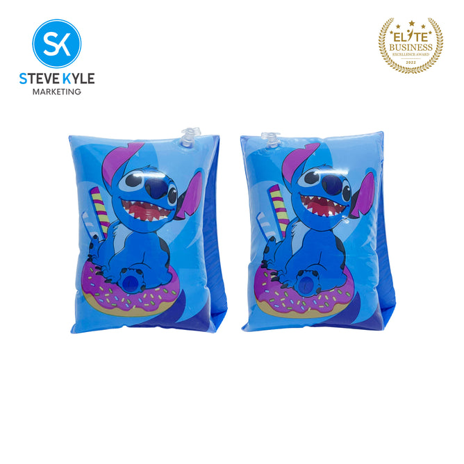 Steve Kyle Inflatable Arm Band Lovable Characters Print 26cm Floaties For Swimming Outdoor Fun