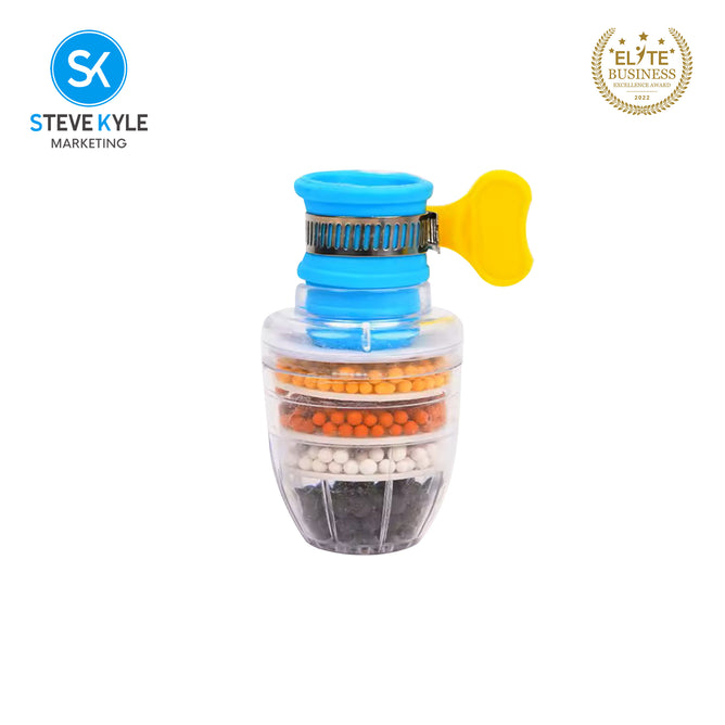 Steve Kyle 6-Layer Water Filter Tap Purifier Medical Stone Coconut Charcoal Nozzle For Home Kitchen Bathroom Faucet