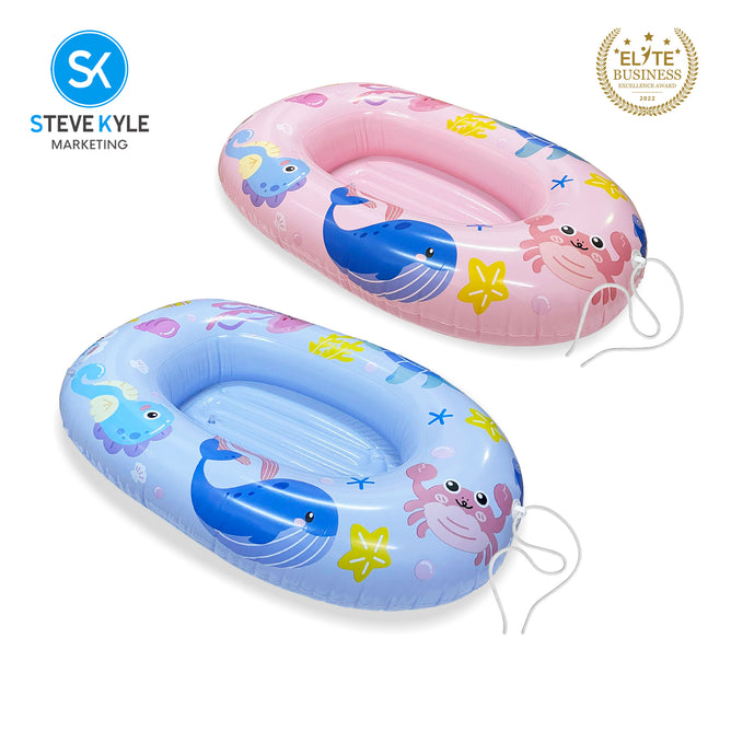 Steve Kyle Inflatable Boat Sea Animals Print  Raft Tube Water Toy