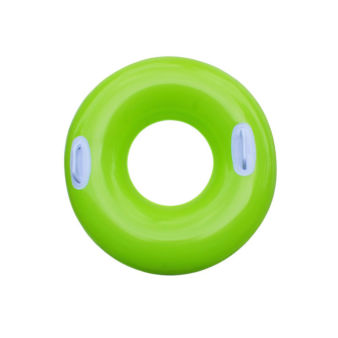 30 Inches Hi-Gloss Tube Inflatables Swim Ring With Handle