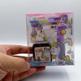 Cute Mini Cartoon Round Seal Roller Stamp Set Stationery Scrapbooking School Supply