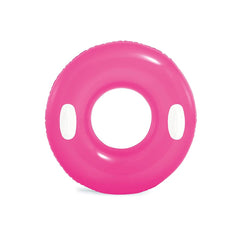 30 Inches Hi-Gloss Tube Inflatables Swim Ring With Handle