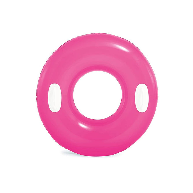 30 Inches Hi-Gloss Tube Inflatables Swim Ring With Handle