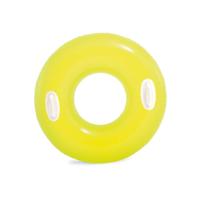 30 Inches Hi-Gloss Tube Inflatables Swim Ring With Handle