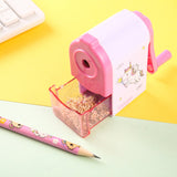 Cartoon Animal Cute Hand Crank Manual Pencil Sharpener Machine Office Student Supplies