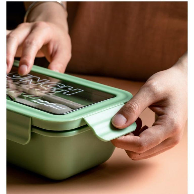 1100ml Japanese-style Sealed Multi-compartment Healthy Material Food Storage Container Lunch Box