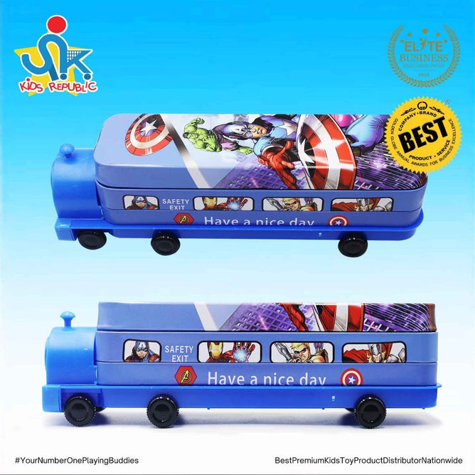 Korean Creative Cartoon Pencil and Sharpener Box Pencil Case Double Layer For Kids
