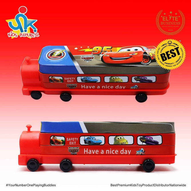 Korean Creative Cartoon Pencil and Sharpener Box Pencil Case Double Layer For Kids