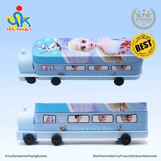 Korean Creative Cartoon Pencil and Sharpener Box Pencil Case Double Layer For Kids