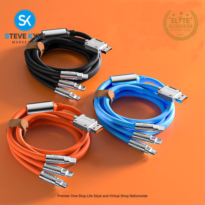 3n1 Fast Charing Big High Speed Transmission Cable 120W