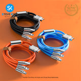 3n1 Fast Charing Big High Speed Transmission Cable 120W