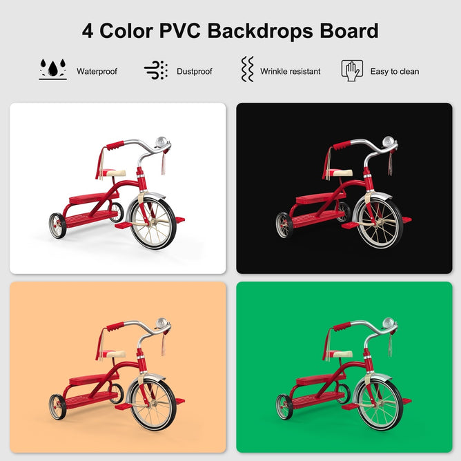 PULUZ PU5042 40cm Folding 72W 5500K Studio Shooting Tent Soft Box Photography Lighting Kit with 4 Colors Backdrops