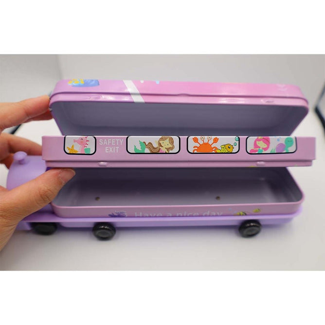 Korean Creative Cartoon Pencil and Sharpener Box Pencil Case Double Layer For Kids