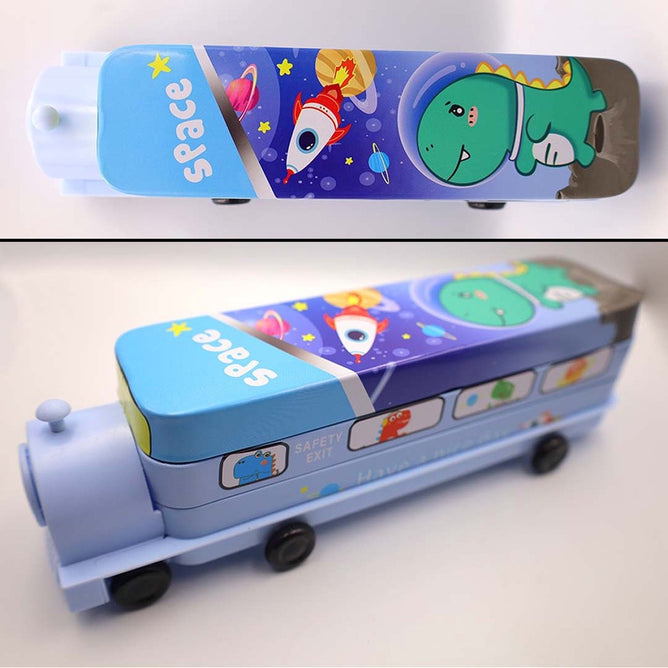 Korean Creative Cartoon Pencil and Sharpener Box Pencil Case Double Layer For Kids