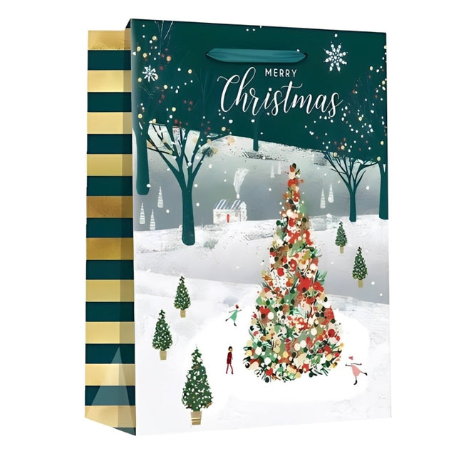 Christmas Eve Gift Bag Cartoon Gift Packaging Bag Candy Bag for Holiday