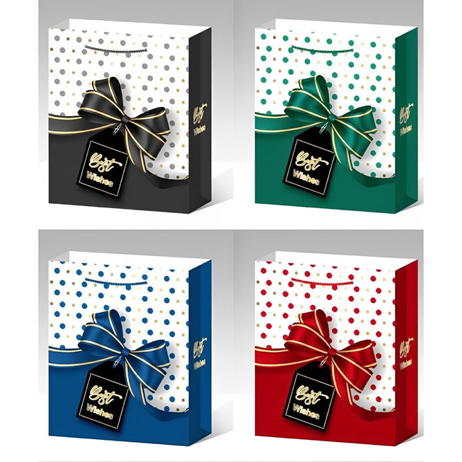 4PCS/SET Gift Bags for Valentine - Party Kraft Gift Paper Bag for Holiday