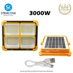 Solar Emergency Light with Power Bank Function Portable Outdoor  Waterproof Flood Light Rechargeable