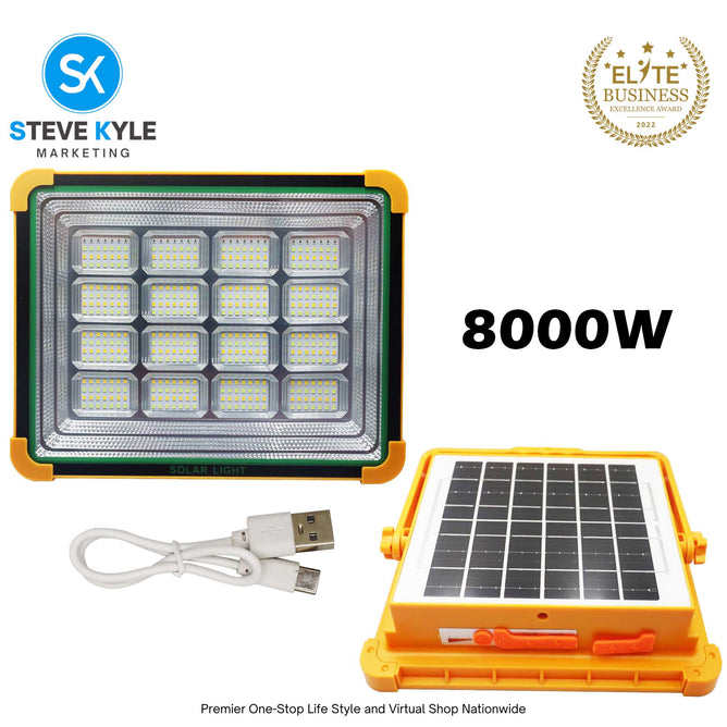 Solar Emergency Light with Power Bank Function Portable Outdoor  Waterproof Flood Light Rechargeable