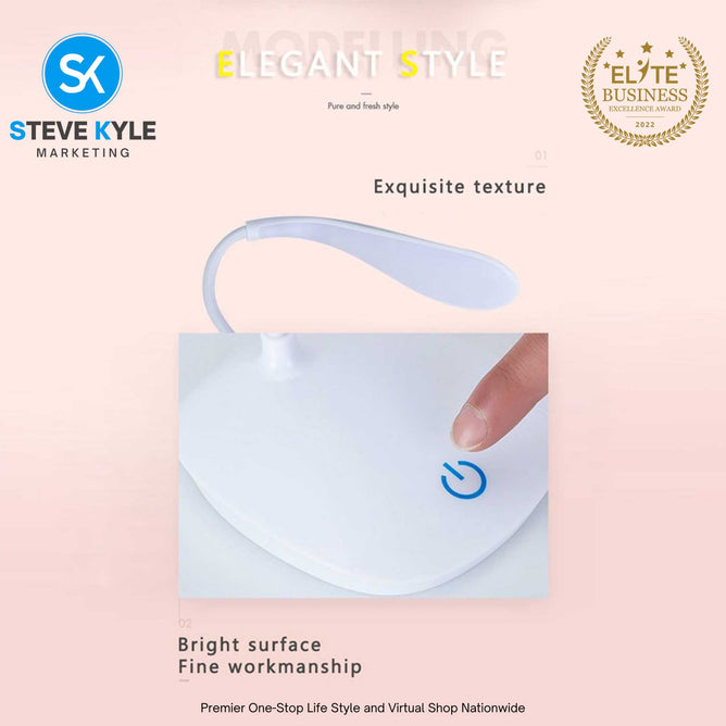 LED Desk Lamp with Flexible 3 Level Brightness Stand Desk Lamp Rechargeable