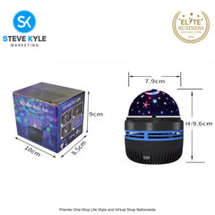 Disco Ball Light Led Usb RGB Magic DJ Strobe Pinspot Star Projector Rotating Car