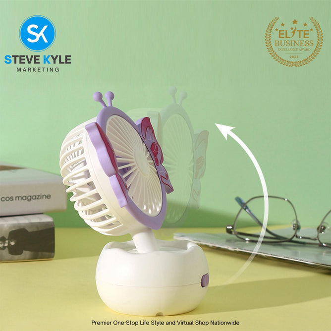 Mini Fan Rechargeable Portable Handheld Handy Fan USB Fan Pocket Personal Cooling Fan Desk