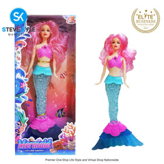 1PC Random Light & Sound Magical Mermaid High Quality Doll Best Gift for Kids