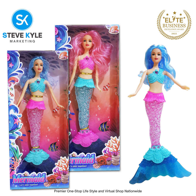 1PC Random Light & Sound Magical Mermaid High Quality Doll Best Gift for Kids
