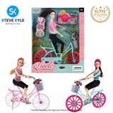 11.5' Inches Knuckle Doll Bike Set High Quality Doll Best Gift for Kids