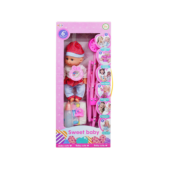 12' Inches Baby Doll 6 Sounds with Accessories High Quality Doll Best Gift for Kids