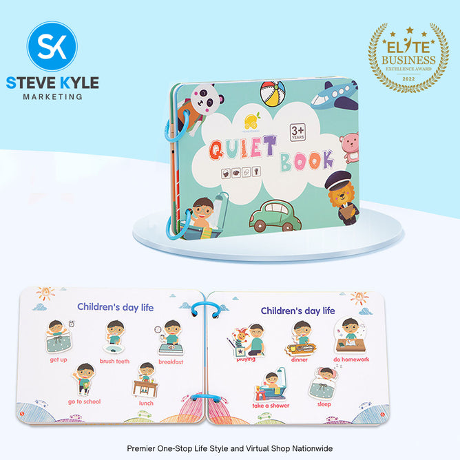 Activity Binder Quiet Book Preschool Montessori Toys for kids Autism Sensory Educational Busy Book