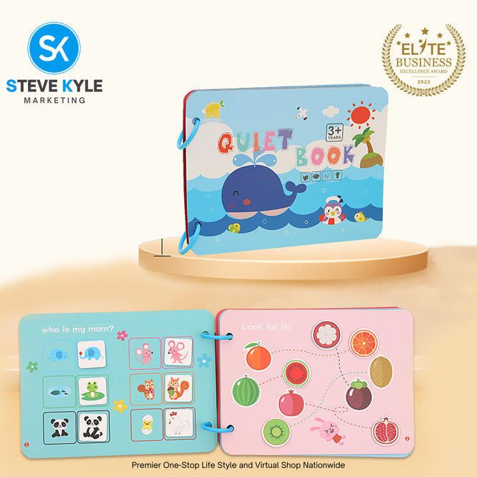 Activity Binder Quiet Book Preschool Montessori Toys for kids Autism Sensory Educational Busy Book