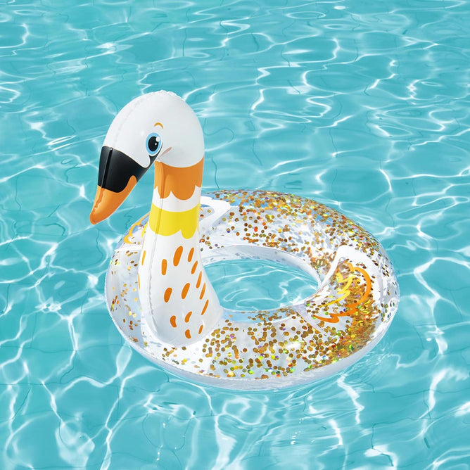 Bestway Inflatable Shimmer n Float Swimming Ring Glitter for Kids