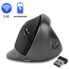 BW883 Ergonomic Optical Vertical Charging Wireless Mouse