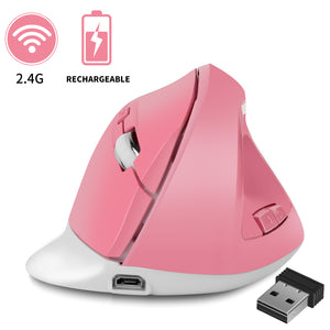 BW883 Ergonomic Optical Vertical Charging Wireless Mouse