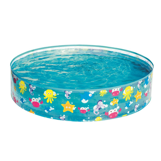 Bestway Fill 'N Fun Paddling Sea Creatures Design Pool for Outdoor Kiddie Swimming Pool