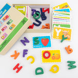 Wooden Digital Flash Cards with box (Alphabet and Numbers)
