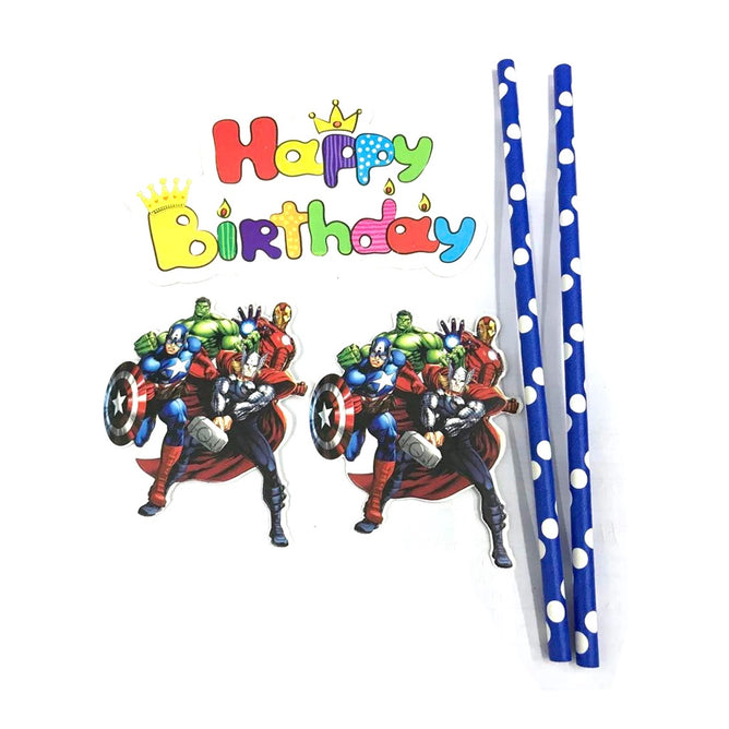 Cute Character Happy Birthday Cake Topper  Party Decoration Cake Topper