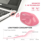 BW883 Ergonomic Optical Vertical Charging Wireless Mouse