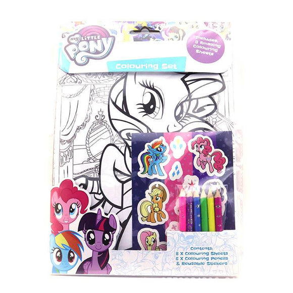 My Little Pony 8 Amazing Coloring Sheet Super Set with Stickers