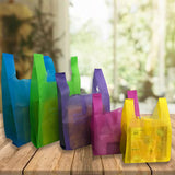 50Pcs Sando Eco Bag 5 Size Plain Reusable Shopping Tote Handbag Non-woven Vest Bag