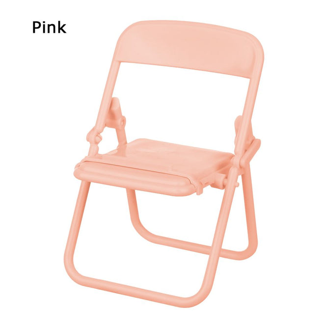 Multifunctional Foldable Phone Holder Chair Shape for Mobile Phone
