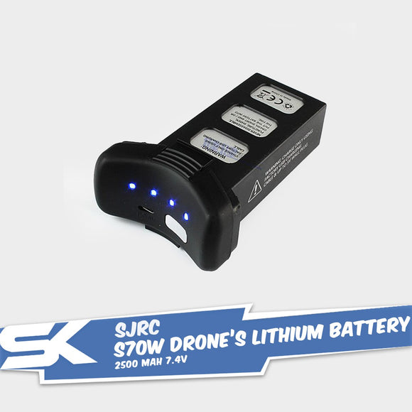 SJ R/C S70W Drone’s 2500 mAh Lithium Battery