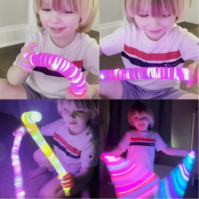 Pop Fidget Tube toys with Lights