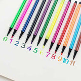 12 Color Marker Pens with Bottle Case For Artistic Kids Coloring (Random Color)