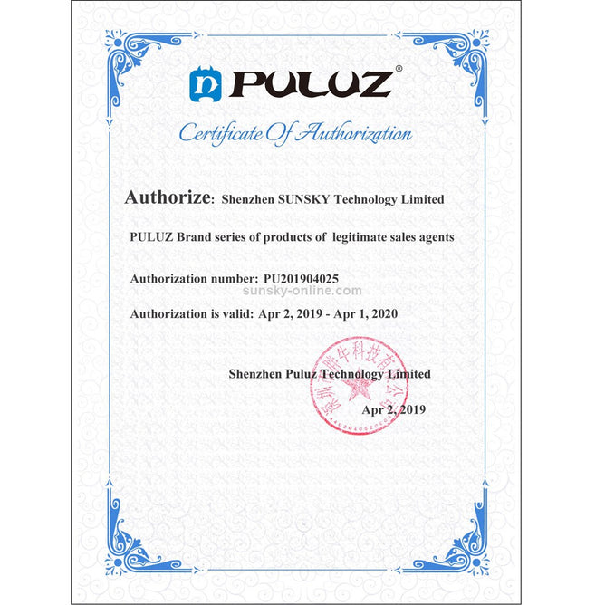 PULUZ PU412 1/4 inch Screw Metal Tripod Ball Head Adapter with Lock