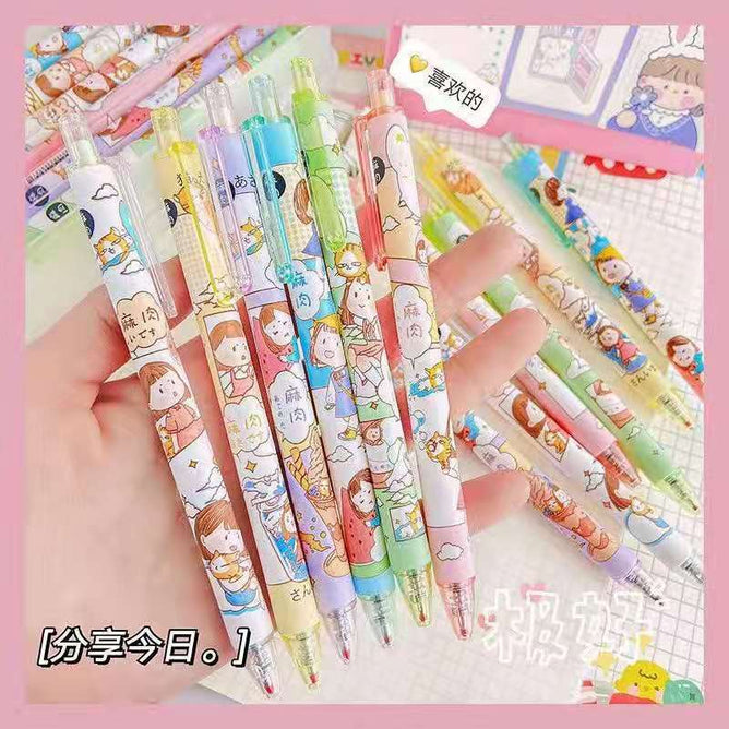 Random Limited Japanese Press Pen Gel Black Ink Ballpen